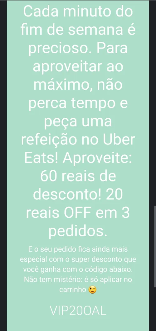 Imagem na descrição da promoção