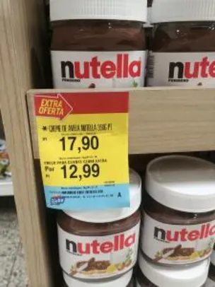 Nutella - R$13 no Clube Extra