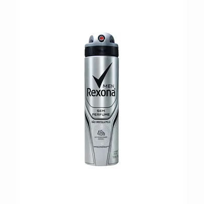 Desodorante Rexona Masculino Aerosol sem Perfume de 150ml 15% de Desconto na 1° Compra | Drogaria Santa Marta