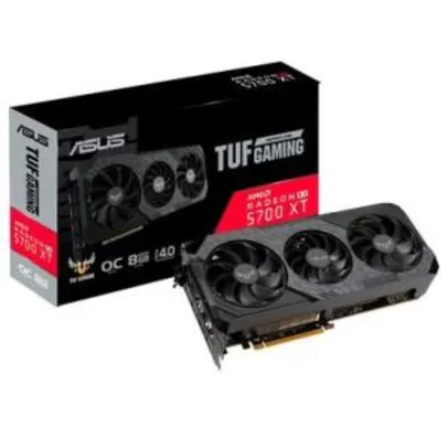 Placa de Vídeo Asus TUF Gaming X3 AMD Radeon RX 5700 XT EVO, 8GB, GDDR6 - TUF 3-RX5700XT-O8G-EVO-GAMING R$2850