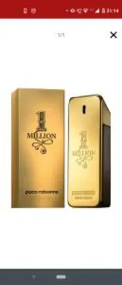 Perfume Paco Rabanne 1 Million Masculino Eau de Toilette 200ml - R$400