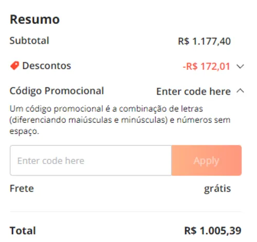 Imagem na descrição da promoção