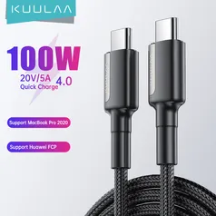 [Membro diamante] KUULAA 100W USB C to USB C Cable 5A 3 metros