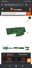 Combo Gamer Redragon Teclado Mecanico Rainbow e Mouse RGB, S108 Light Green | R$300