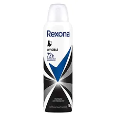 [REC R$8,72] Desodorante Antitranspirante Feminino Rexona Invisible 150ml, Branco