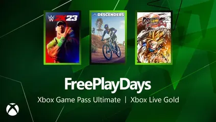 Free Day Plays- Dragon Ball FighterZ, For Honor, WWE 2K23, Descenders, grátis do dia 3 a 6 de agosto