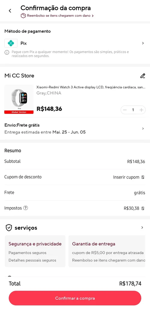 Imagem na descrição da promoção