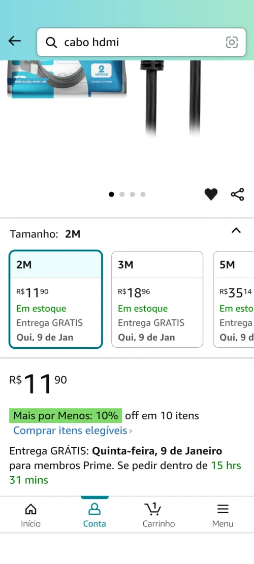 Imagem na descrição da promoção