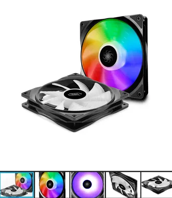 Kit Fan com 2 Unidades Deepcool CF140 RGB 140mm, DP-FA-RGB-CF140-2