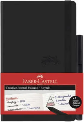 Caderno Pautado + Fine Pen, Faber-Castell R$32