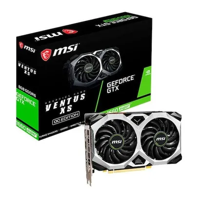 Placa de Video MSI GeForce GTX 1660 Super 6GB Ventus XS OC 192-bit, 912-V375-279