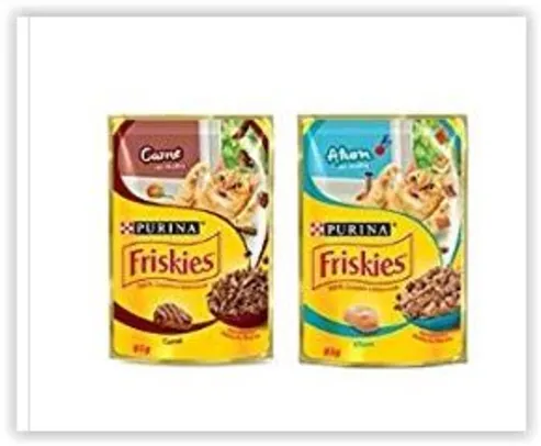 [Prime] Leve 15 por Nestlé Purina Friskies Ração Úmida Para Gato R$ 24