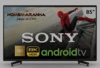 Smart TV 8K Sony LED 85” com 8K X-Reality Pro, X-Motion Clarity, Dolby Vision, HDR10 e Wi-Fi - XBR-85Z9G