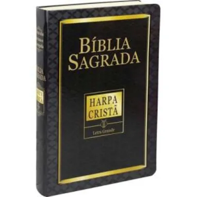 Kit Com 10 Bíblias Sagradas Harpa Cristã Grande Preta | R$19