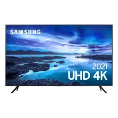 Smart TV Samsung UHD Processador Crystal 4K 58AU7700 Tela sem limites Visual Livre de Cabos 58&quot;