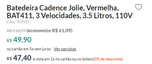 Imagem na descrição da promoção