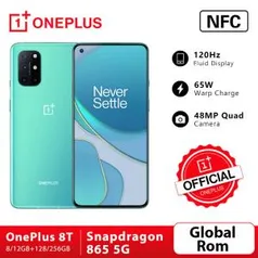 Smartphone Oneplus 8T 128GB 8gb Ram Tela 6.55" | R$3093