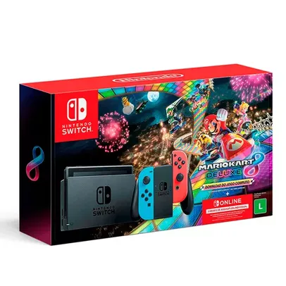 Console Nintendo Switch + Mario Kart Deluxe 8 - HBDSKABL1