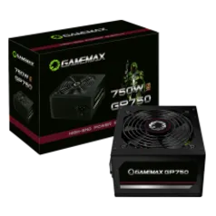 Fonte Gamemax GP750, 750W, 80 Plus Bronze, PFC Ativo