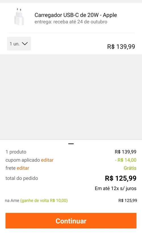 Imagem na descrição da promoção