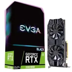 Placa de Vídeo EVGA NVIDIA GeForce RTX 2080 Super Black Gaming, 8GB, GDDR6 R$4200