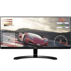 Monitor LG 29 Full HD IPS LED UltraWide 21:9 HDMI Preta - 29UM68-P - R$1.149