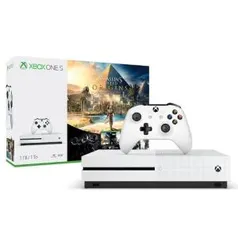 Console Microsoft Xbox One S 1TB + Jogo Assassins Creed e Rainbow Six - R$ 1.029,00 em até 6x sem juros