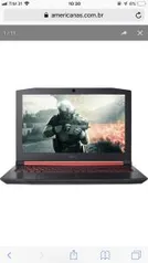 Notebook Gamer Aspire AN515-51-50U2 Intel Core 7 I5 8GB (GeForce GTX 1050 com 4GB) 1TB Tela IPS Full HD 15,6" W10 - Acer - R$3645