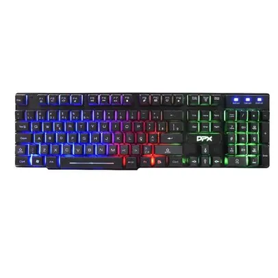 (AME SC R$ 5) Teclado Gamer DK13 com Iluminação de LED ABNT2 Conexão USB - DPX