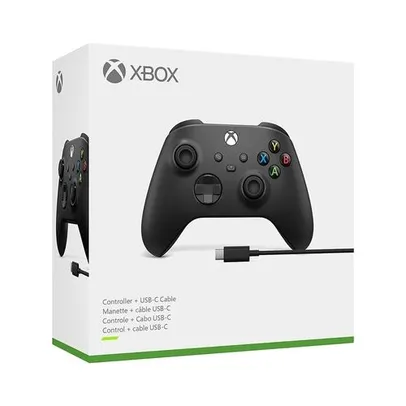 [NOVOS USUÁRIOS] Controle Sem Fio Xbox + Cabo USB-C para PC | R$ 352
