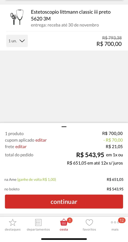 Imagem na descrição da promoção