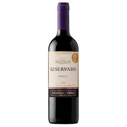 Vinho Tinto Chileno Merlot Concha Y Toro Reservado 750 ml