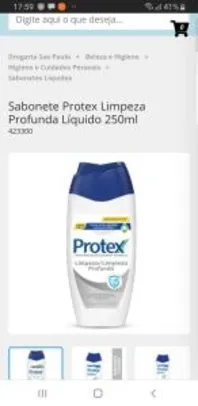 Sabonetes Líquido Protex (recorrência + cupom) | R$3,99 cada