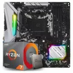 Kit Upgrade Placa Mãe ASRock B450M Steel Legend + Processador AMD Ryzen 7 3700x 3.6GHz