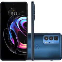 Smartphone Motorola Edge 20 Pro 256GB 5G Wi-Fi Tela 6,7'' Dual Chip 12GB RAM Câmera Tripla + Selfie 32MP - Azul