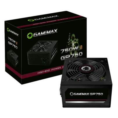 Fonte Gamemax GP750, 750W, 80 Plus Bronze, PFC Ativo