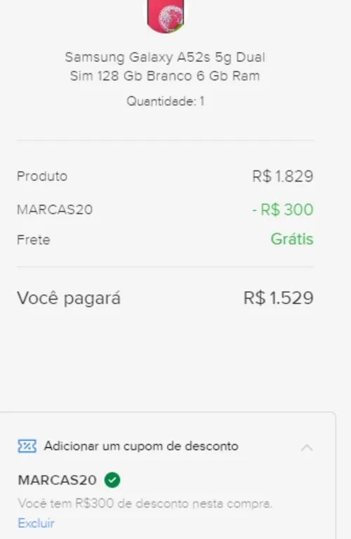 Imagem na descrição da promoção