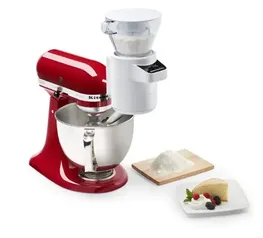 KitchenAid KSMSFTA Sifter + Scale Attachment, 4 Cup, White