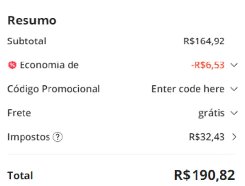 Imagem na descrição da promoção