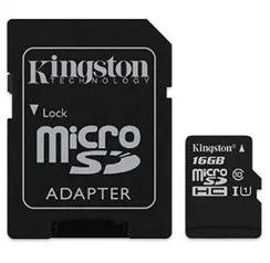 [Prime] Cartão de Memória Canvas Select microSD 16GB, Kingston, Preto | R$ 25