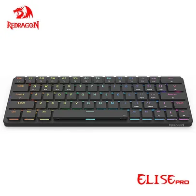 Teclado Gamer Mecânico Redragon Elise Pro K624P RGB Super Slim