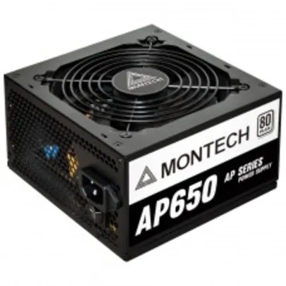 Fonte Montech AP650, 650W, 80 Plus White, PFC Ativo, AP650