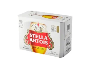 10 Pack de Stella Artois Sleek 350ml, 8 Unidades