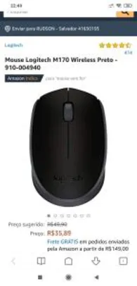 Mouse Logitech M170 wireless