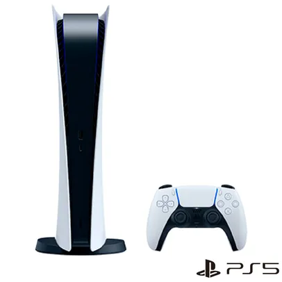 Playstation 5 Edição Digital com 825 GB e 01 Controle DualSense semfio