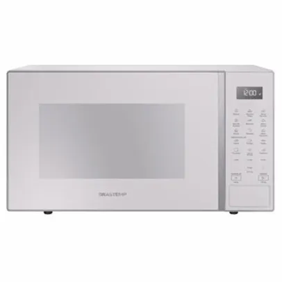 [Com Cashback Brastemp] Micro-Ondas Brastemp 32 Litros, BMS46AB | com Menu Gourmet, Branco, Branco