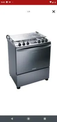 [FRETE GRÁTIS] Fogão 5 bocas Brastemp Touch Inox BFS5PCR