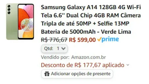 Imagem na descrição da promoção