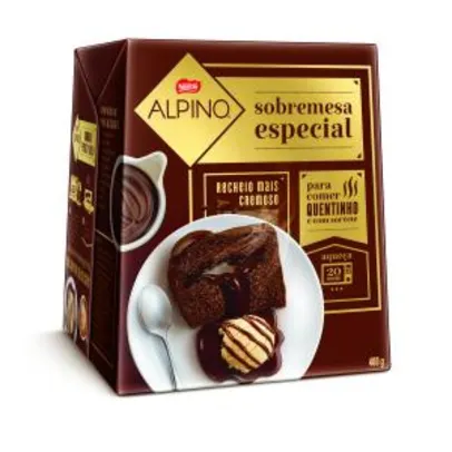 2 Panettone Chocolate Recheio de Chocolate Nestlé Alpino Caixa 400g