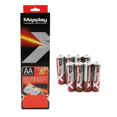 Kit 60 Pilhas De Carbono Para Eletrônicos Maxday 1.5v Aa